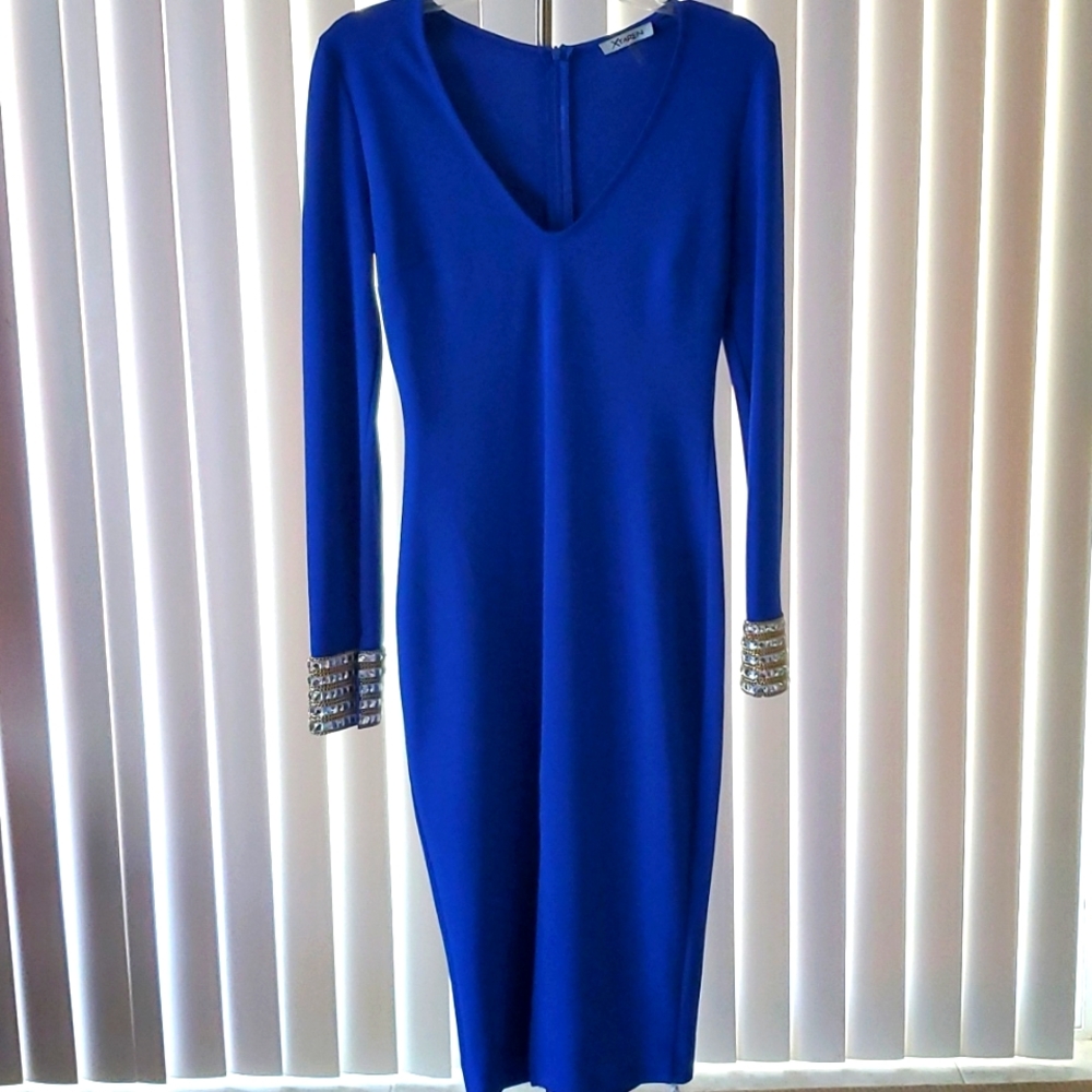 🔥Sophisticated Cobalt Blue Dress by XTAREN, Size S